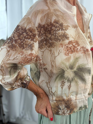 Rhona jacket in tropical print