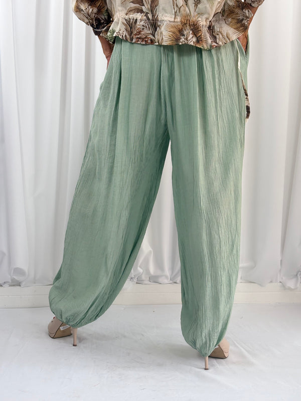 Rhona trousers in light sage