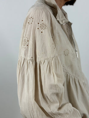 mccoy embroidery anglais jacket in beige