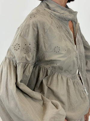 mccoy embroidery anglais jacket in mocha