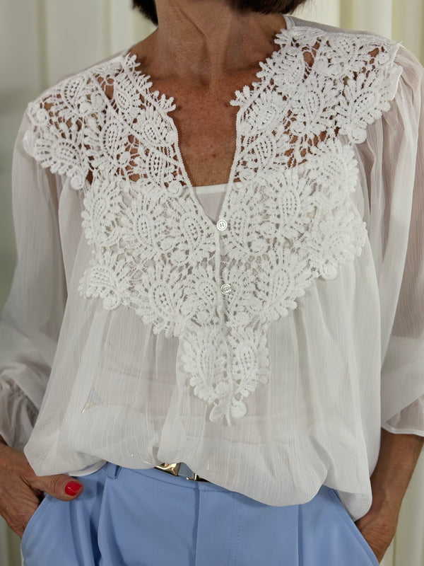 Arleen Top in white