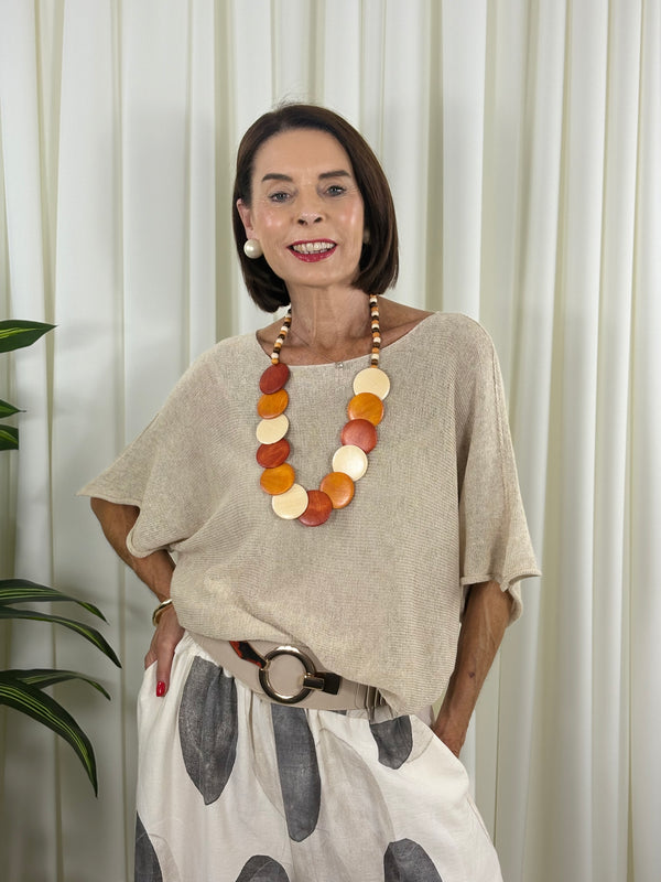 Ruby layer top in biscuit