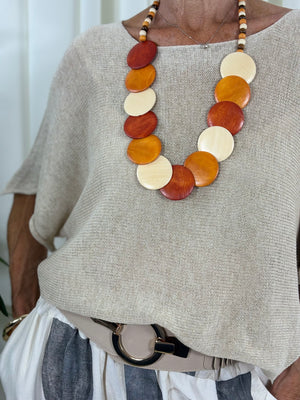 Ruby layer top in biscuit