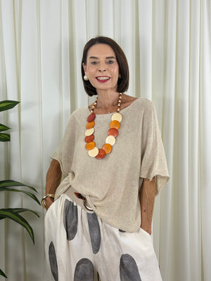 Ruby layer top in biscuit