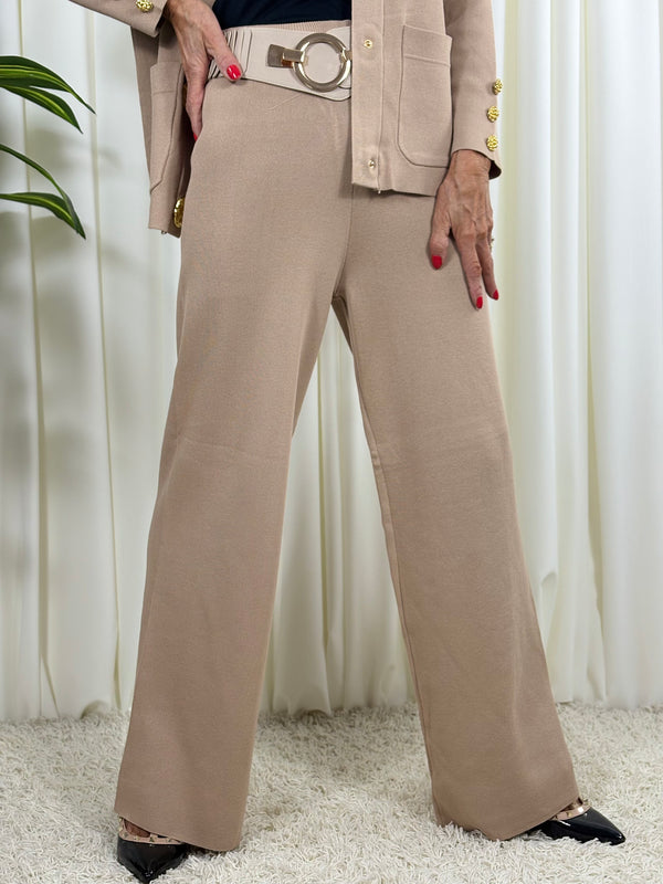 Avril Co-ord suit in camel