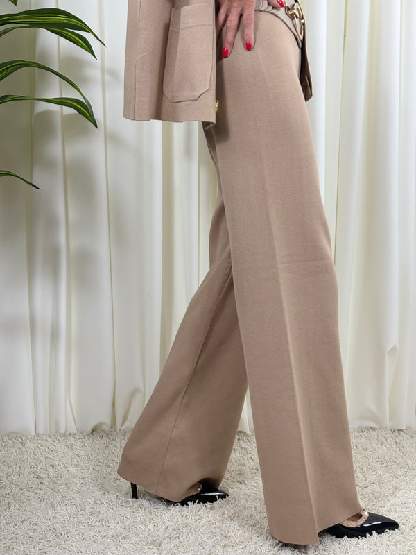Avril Co-ord suit in camel