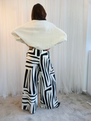 Ruby Palazzo Trouser black/cream