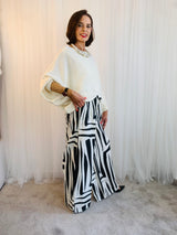 Ruby Plazzo Trouser black/cream