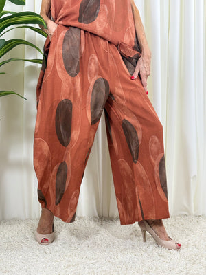 Jona Suit in rust