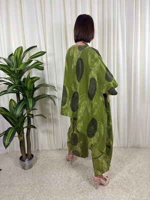 Madrid suit in pistachio