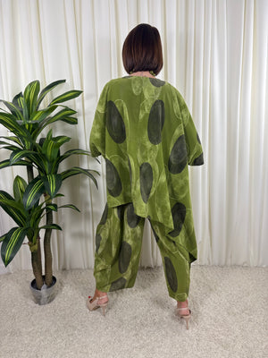 Madrid suit in pistachio