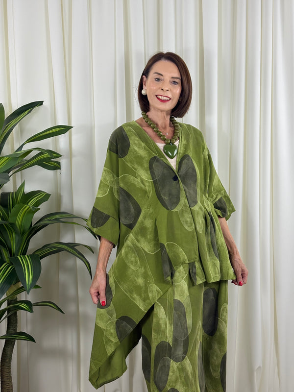 Madrid suit in pistachio