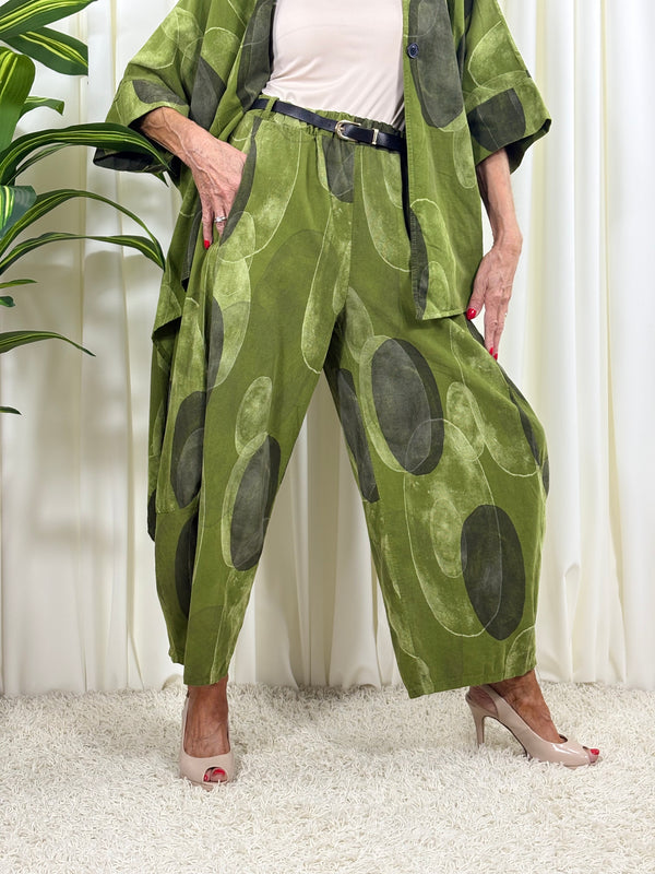 Madrid suit in pistachio