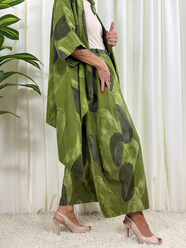 Madrid suit in pistachio