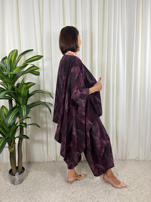 Madrid suit in plum
