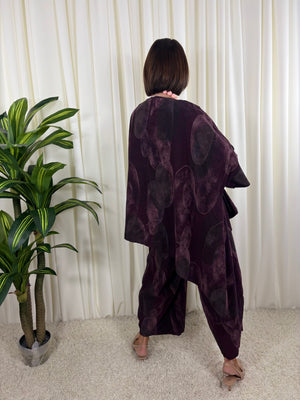 Madrid suit in plum