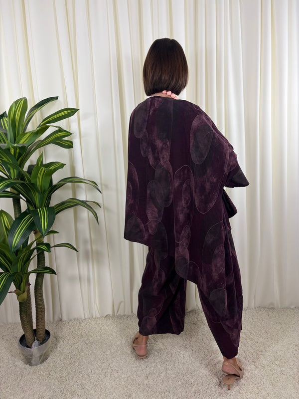 Madrid suit in plum