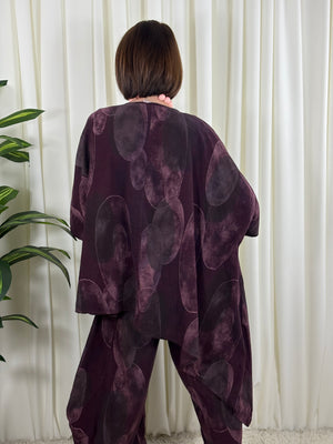 Madrid suit in plum