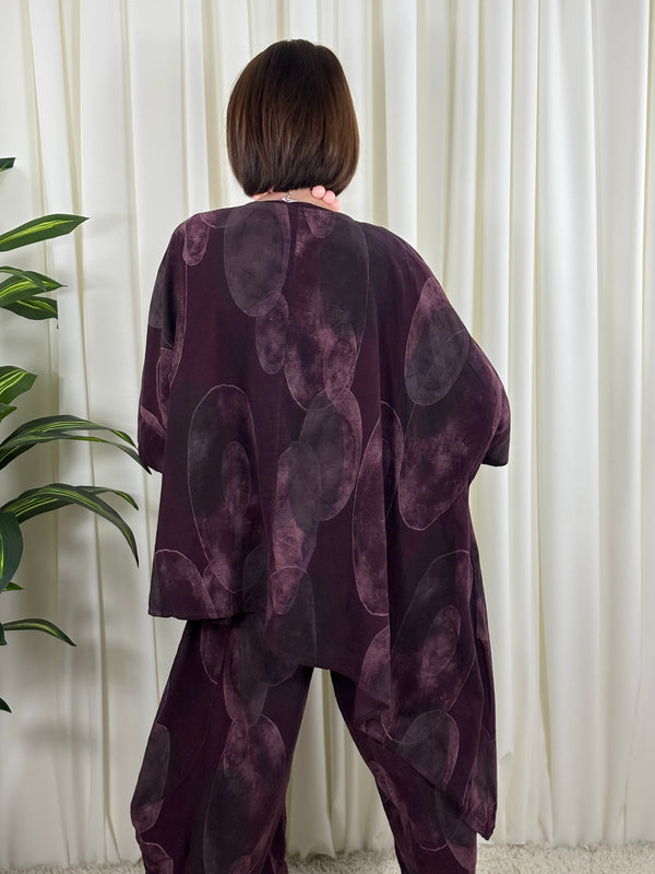 Madrid suit in plum