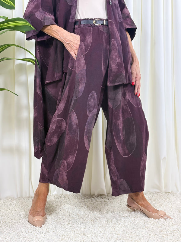 Madrid suit in plum
