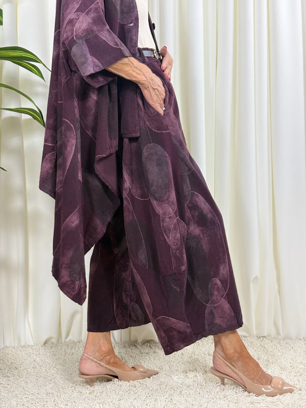Madrid suit in plum