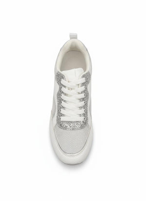 Marlo trainers in white and silver - Bond Street Store