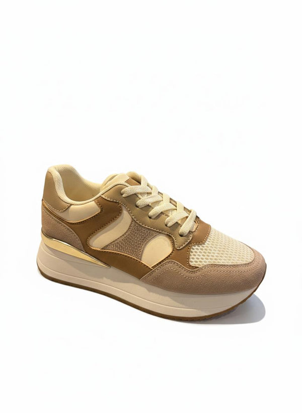Marlo trainers in mocha and beige - Bond Street Store