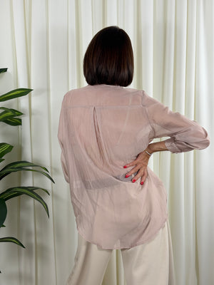Navada diamante shirt in champagne