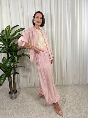 Murley suit in blush