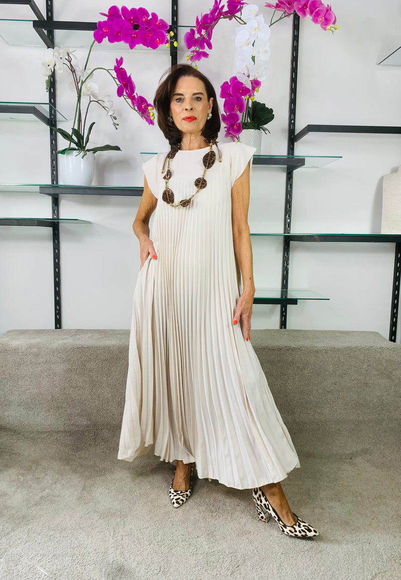 Florenze Dress  in beige