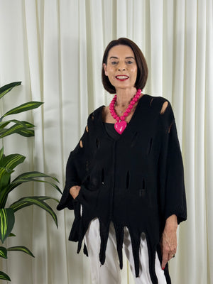 audrey holy moly knitwear in black
