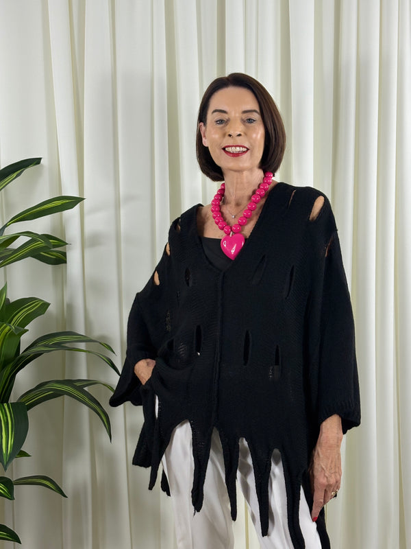 audrey holy moly knitwear in black