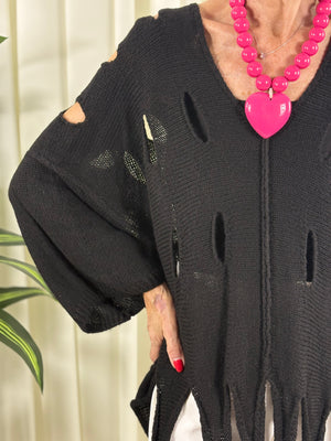 audrey holy moly knitwear in black