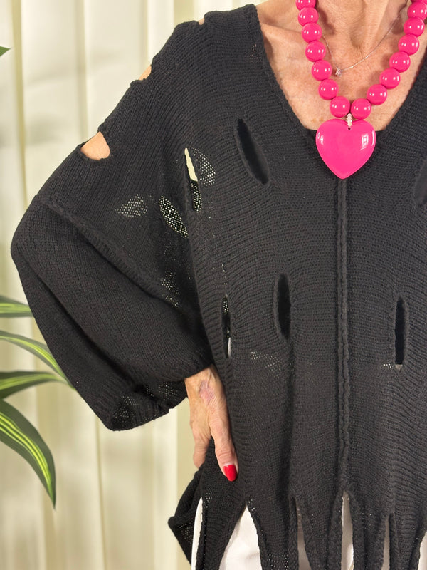 audrey holy moly knitwear in black