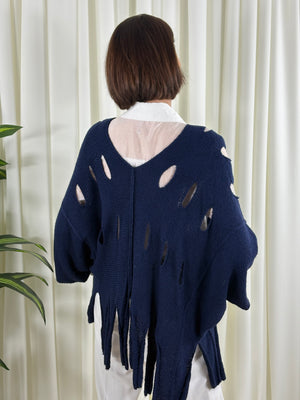 audrey holy moly knitwear in navy