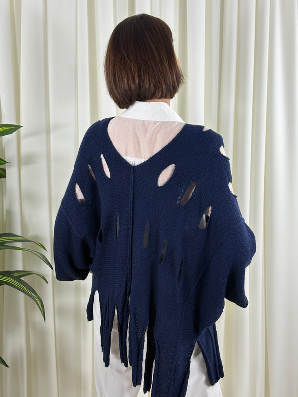 audrey holy moly knitwear in navy