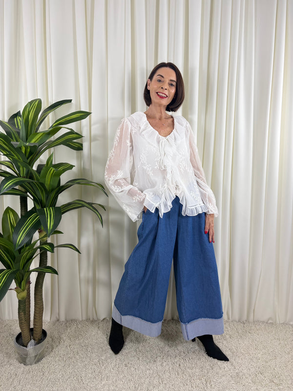 audrey shirt in white