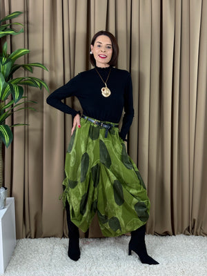 Francisca roll neck top in black