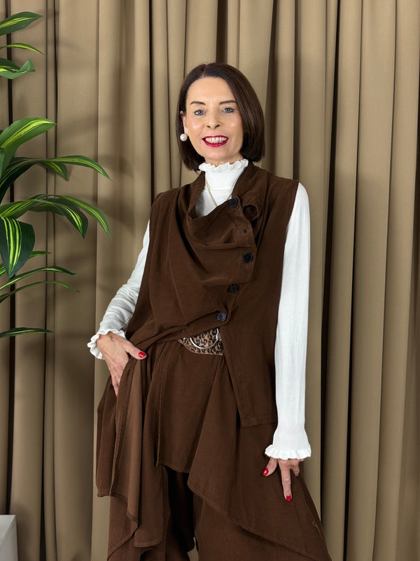 Dion Top in chocolate