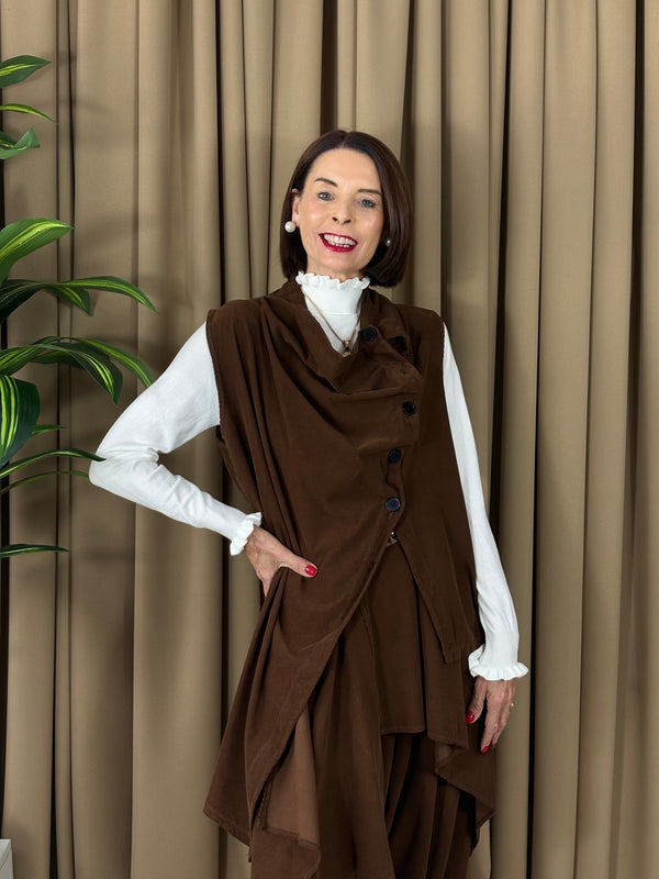 Dion Top in chocolate