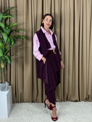 Dion Suit in mulberry