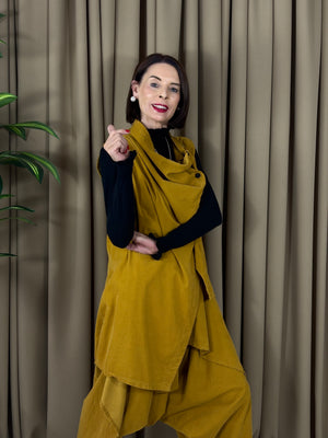 Dion Suit in mustard