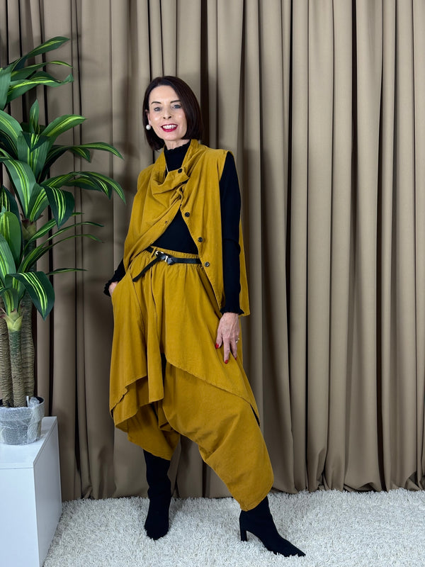 Dion Suit in mustard