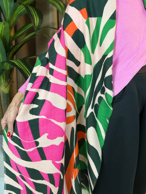 ibiza scarf in pink and multi