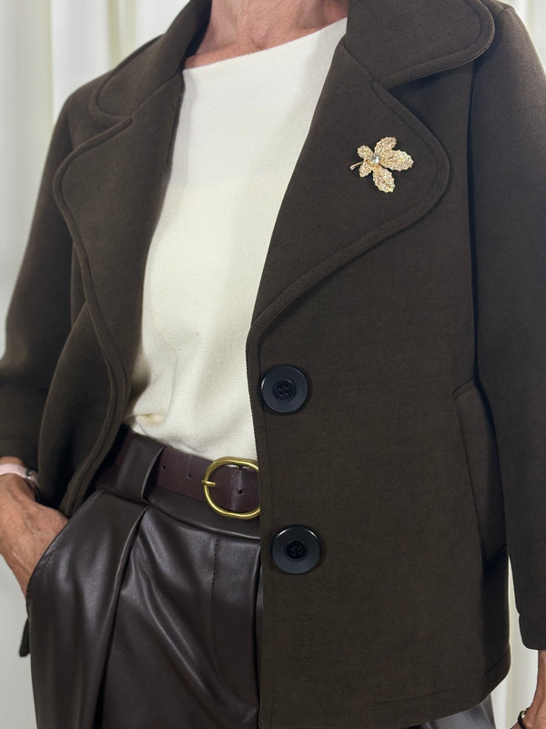 Dolly jacket in chocolate