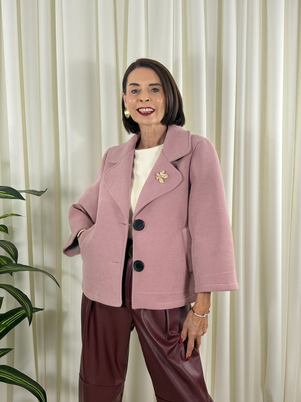 Dolly jacket in blush