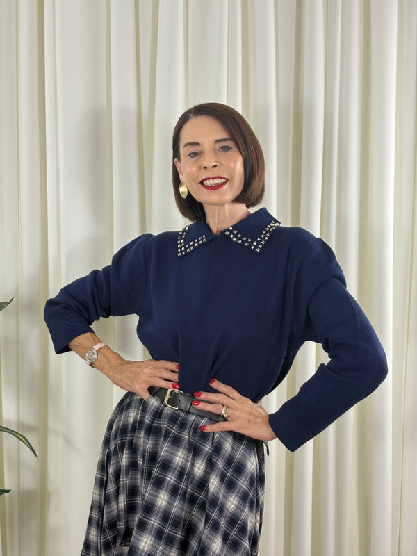 Brooklyn  Knitwear in Navy