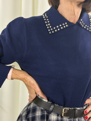 Brooklyn  Knitwear in Navy