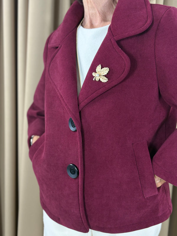 Dolly jacket in mulberry