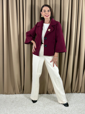 Dolly jacket in mulberry